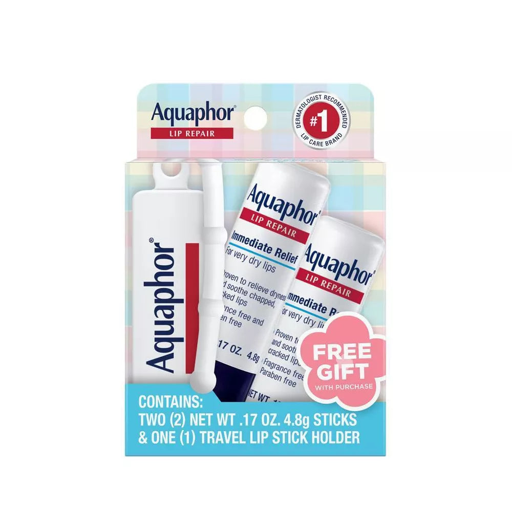 Aquaphor Lip Repair Stick 2u, incluye travel stick holder!