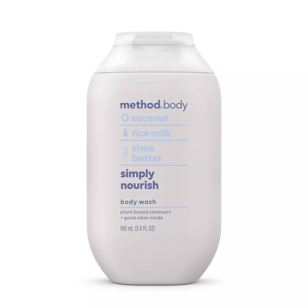 Gel de baño Method Simply Nourish travel size
